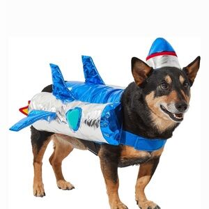 Blue and Silver Dog Rocket Costume